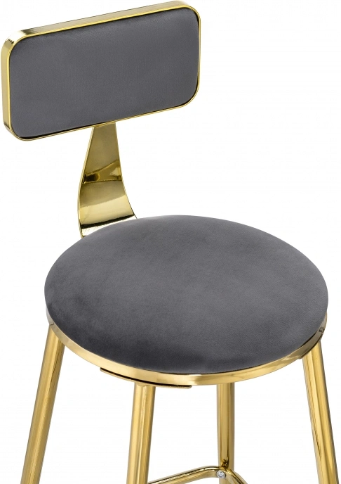 Полубарный стул Persi, темно-серый / золотой