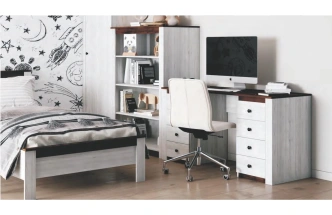 Стеллаж открытый Даллас, дуб винтерберг / таксония