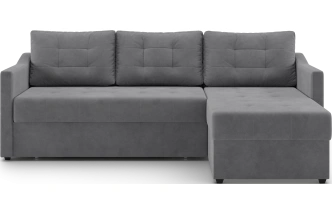 Диван угловой Бонд, модель 123, Ultra Grey (темно-серый)