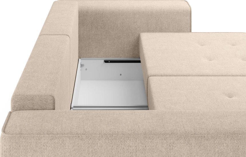 Диван прямой двухместный Венте, модель 035, Danco 130 (бежевый)