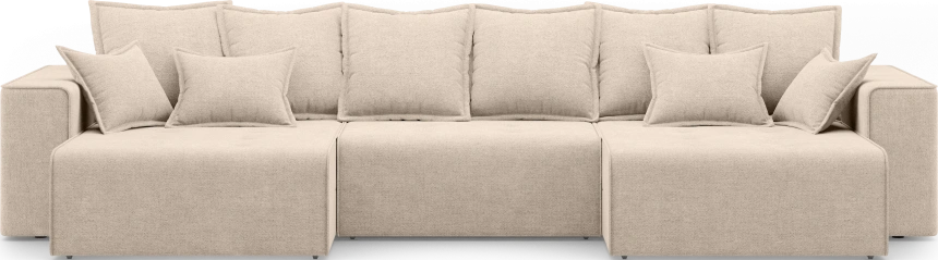 Диван П-образный трехместный Венте, модель 035, Danco 130 (бежевый)
