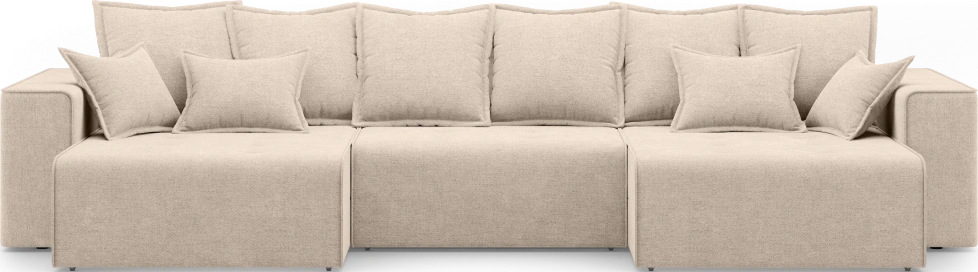 Диван П-образный трехместный Венте, модель 035, Danco 130 (бежевый)