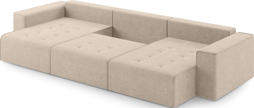 Диван П-образный трехместный Венте, модель 035, Danco 130 (бежевый)