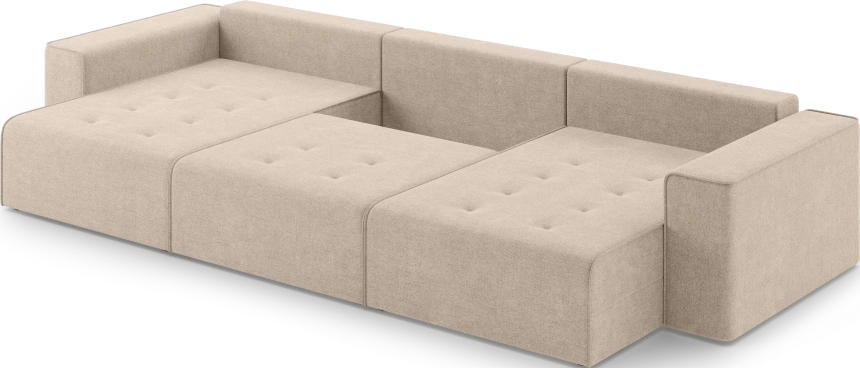 Диван П-образный трехместный Венте, модель 035, Danco 130 (бежевый)