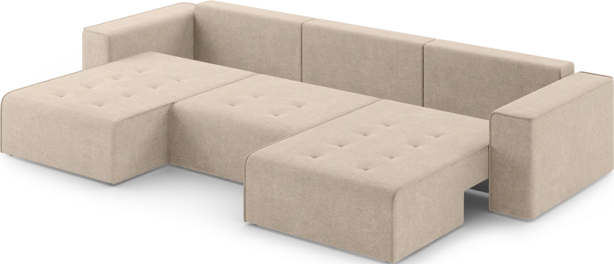 Диван П-образный трехместный Венте, модель 035, Danco 130 (бежевый)