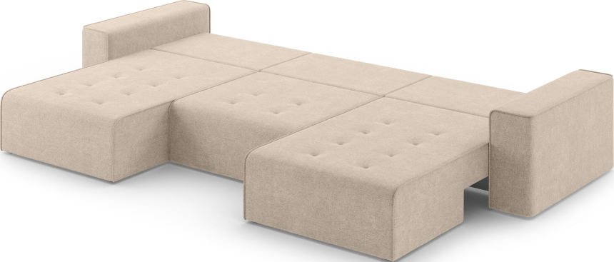Диван П-образный трехместный Венте, модель 035, Danco 130 (бежевый)