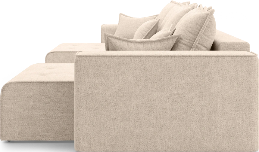 Диван П-образный трехместный Венте, модель 035, Danco 130 (бежевый)