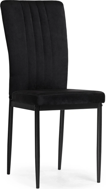 Стул на металлокаркасе Rek, мягкий, черный / черный