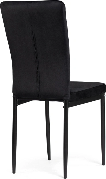 Стул на металлокаркасе Rek, мягкий, черный / черный