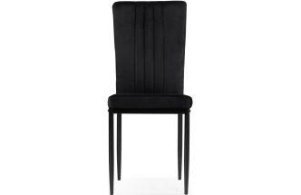 Стул на металлокаркасе Rek, мягкий, черный / черный