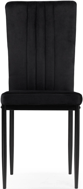 Стул на металлокаркасе Rek, мягкий, черный / черный