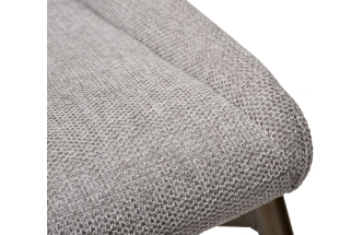 Барный стул 163YH-16963, рогожка, белый / бронза 