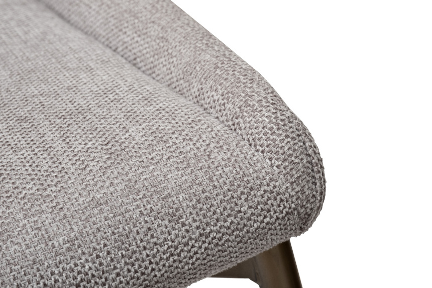 Барный стул 163YH-16963, рогожка, белый / бронза 