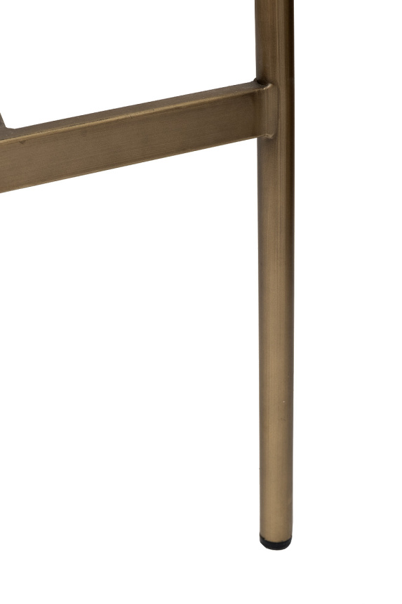 Барный стул 163YH-16963, рогожка, белый / бронза 