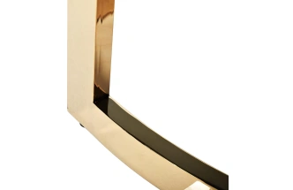 Журнальный стол 47ED-ET062GOLD, 60x60x55, закаленное стекло темное, прозрачный / золото 