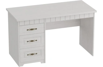 Стол письменный Прованс, с ящиками, бодега белая / патина премиум