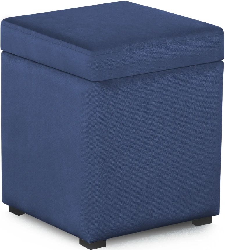 Банкетка-пуф № 20, с ящиком для хранения, альба синий