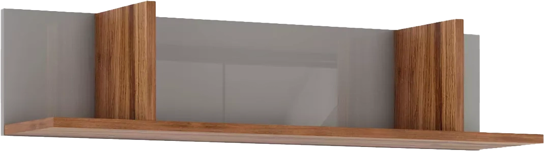 Полка навесная Онтарио, Дуб Барокко / Серый глянец