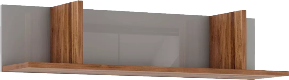 Полка навесная Онтарио, Дуб Барокко / Серый глянец
