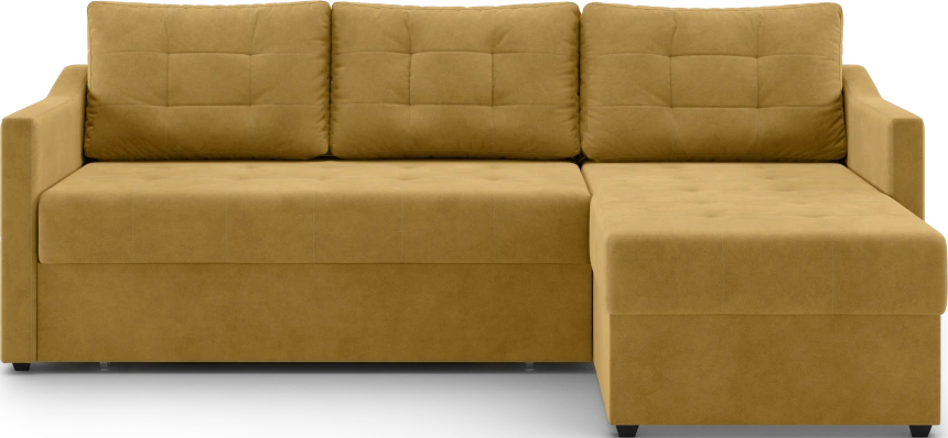 Диван угловой Бонд, модель 123, Ultra Mustard (горчичный)
