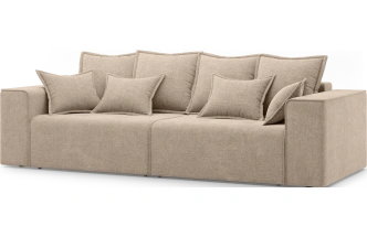 Диван прямой двухместный Венте, модель 035, Danco 290 (коричневый)