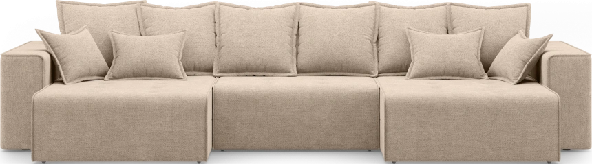 Диван П-образный трехместный Венте, модель 035, Danco 290 (коричневый)