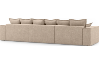 Диван П-образный трехместный Венте, модель 035, Danco 290 (коричневый)