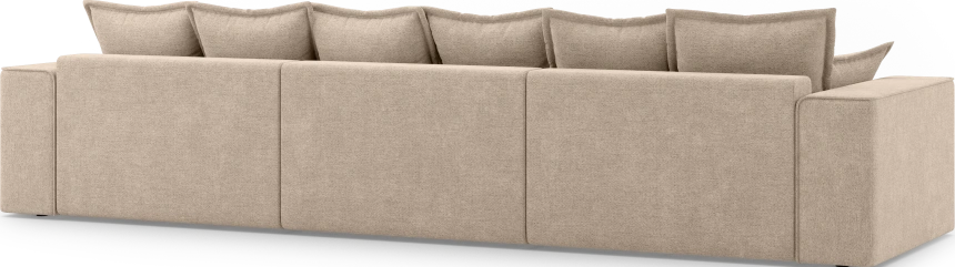 Диван П-образный трехместный Венте, модель 035, Danco 290 (коричневый)