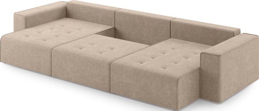 Диван П-образный трехместный Венте, модель 035, Danco 290 (коричневый)