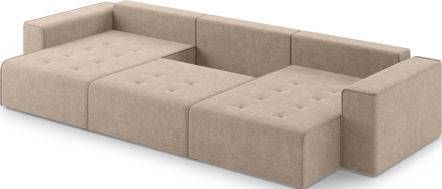 Диван П-образный трехместный Венте, модель 035, Danco 290 (коричневый)