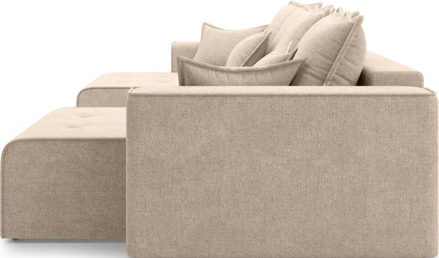 Диван П-образный трехместный Венте, модель 035, Danco 290 (коричневый)