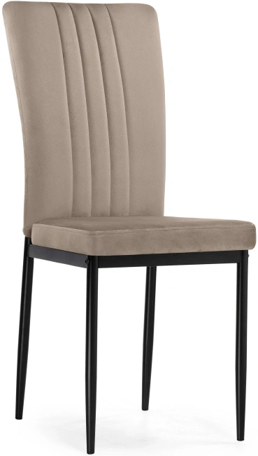 Стул на металлокаркасе Rek, мягкий, капучино / черный