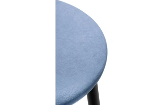 Полубарный табурет Гангток, катания дасти блю / черный матовый