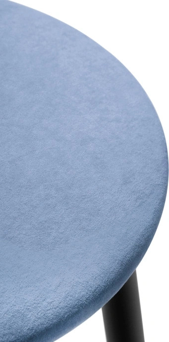 Полубарный табурет Гангток, катания дасти блю / черный матовый