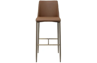 Барный стул 163YH-16995, экокожа, терракота / бежевый  