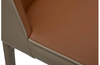 Барный стул 163YH-16995, экокожа, терракота / бежевый  