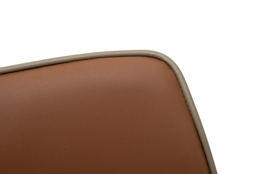 Барный стул 163YH-16995, экокожа, терракота / бежевый  