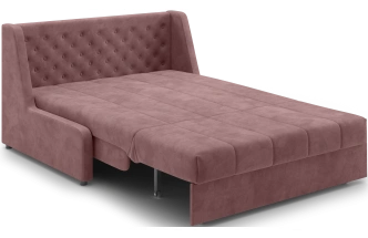 Диван прямой Ричмонд 140, модель 069, без подлокотников, Коралловый (Ultra coral)