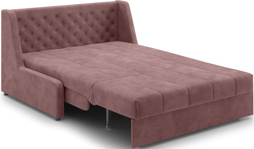 Диван прямой Ричмонд 140, модель 069, без подлокотников, Коралловый (Ultra coral)