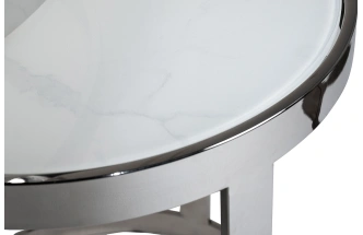 Комплект журнальных столов 47ED-ET081S, 60x60x60, стекло, прозрачный /хром