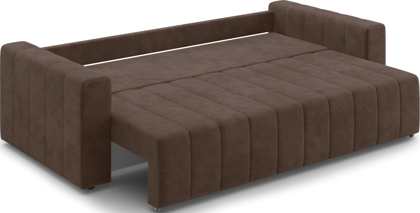 ​Диван прямой Мейлон, модель 047, Ultra Chocolate (коричневый)