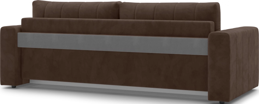 ​Диван прямой Мейлон, модель 047, Ultra Chocolate (коричневый)