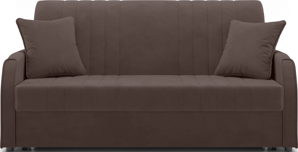 Диван прямой Сантос 160, модель 053, Velutto 23 (коричневый)