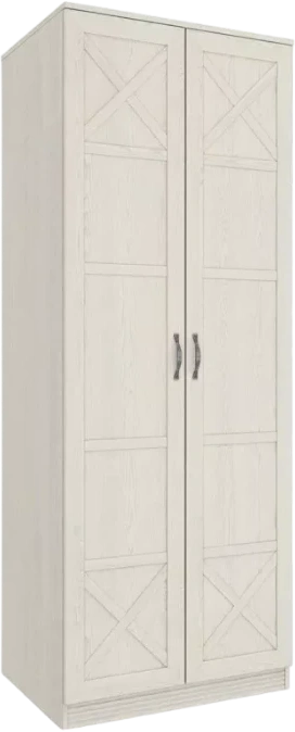 Шкаф двухдверный Лозанна, Дуб белый