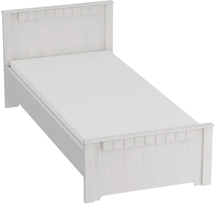 Кровать односпальная Прованс, 90*200, бодега белая / патина премиум