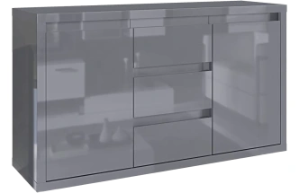 Комод Норден, 40x133, Серый глянец