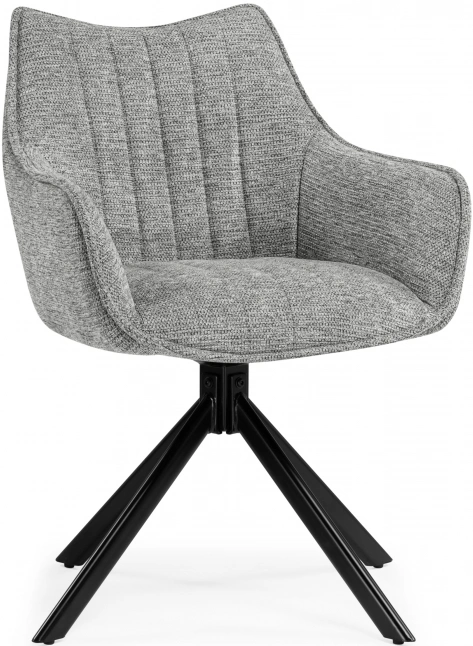 Стул Denever, поворотный, серый / чёрный