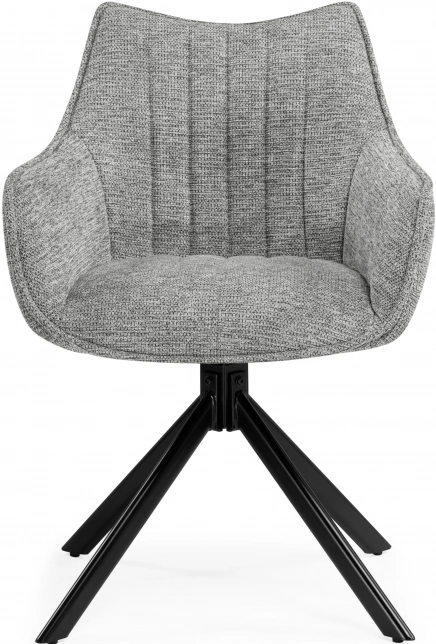 Стул Denever, поворотный, серый / чёрный