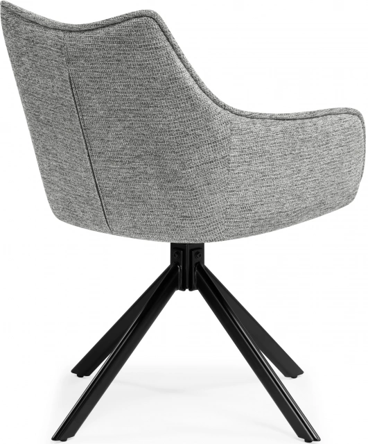 Стул Denever, поворотный, серый / чёрный