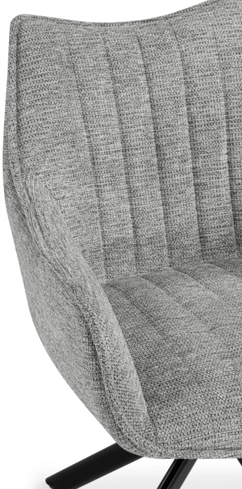 Стул Denever, поворотный, серый / чёрный